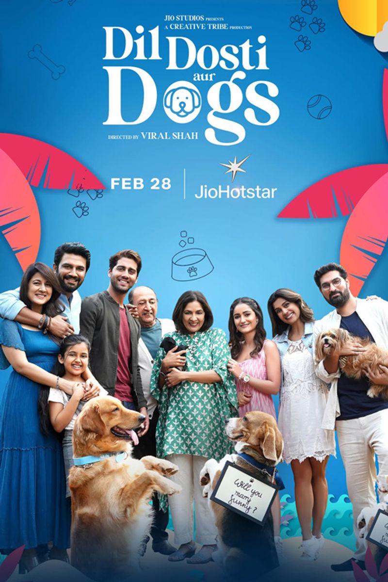 Dil Dosti Aur Dogs 2025 Hindi HotStar Movie Poster - CineFreak