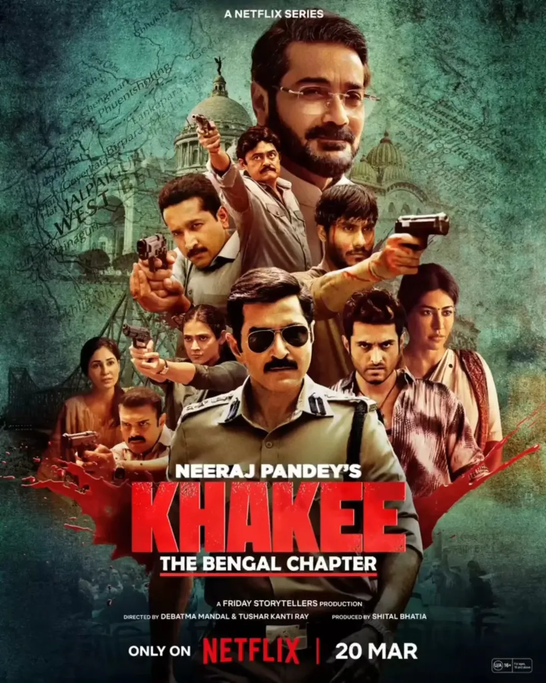 Khakee The Bengal Chapter 2025 (Season 1) Dual Audio Netflix Web Series Movie Poster - CineFreak