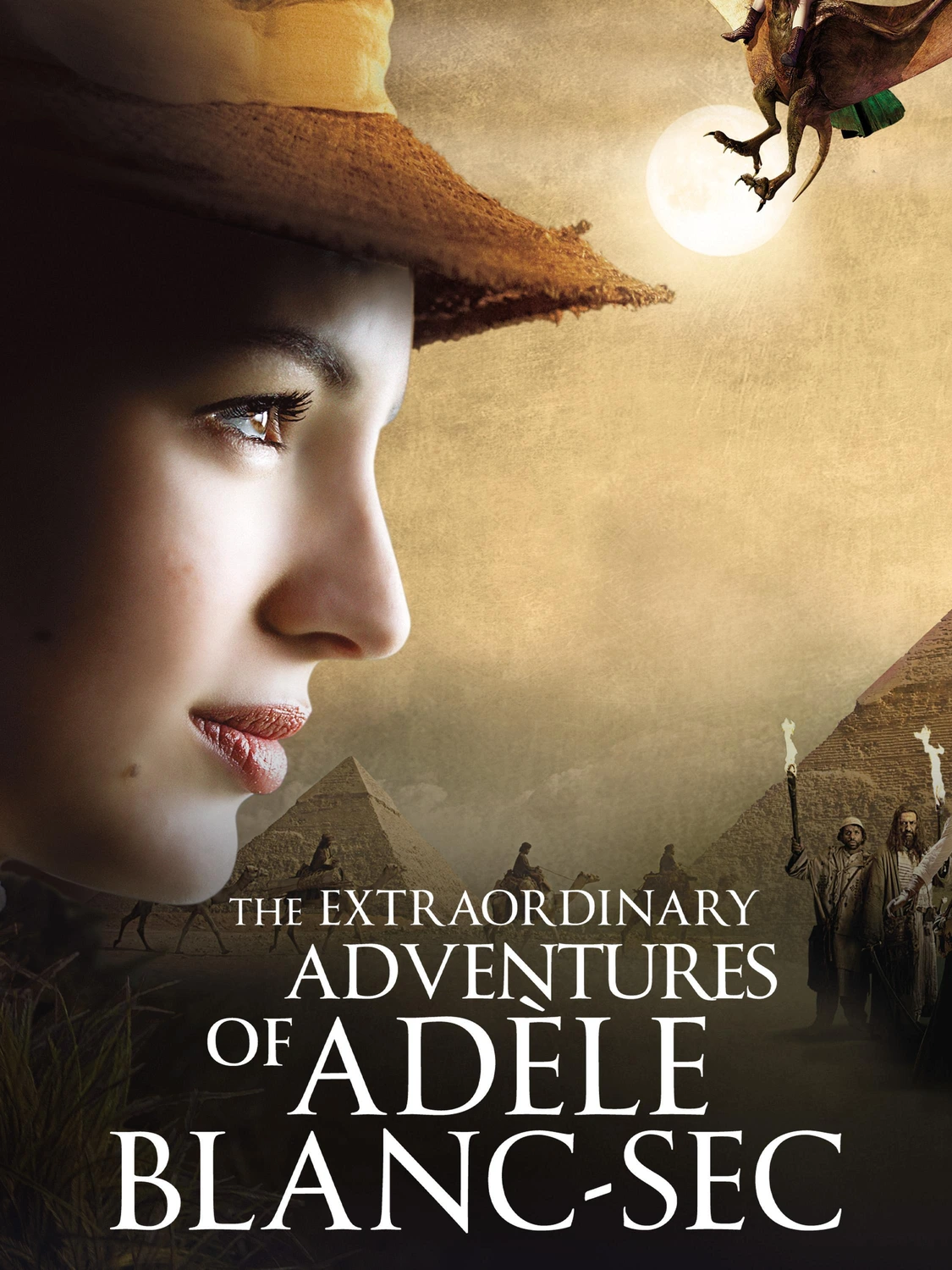 The Extraordinary Adventures of Adèle Blanc Sec 2010 BluRay Dual Audio Movie Poster - CineFreak